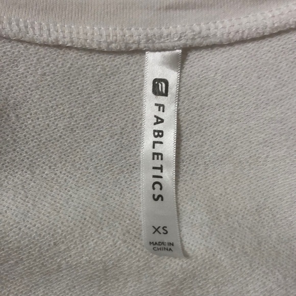 Fabletics White Odin Short Sleeve Sport Sweater Dress with Lace Tie Waist XS - Picture 7 of 9